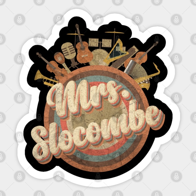 Music Tour Vintage Retro // Mrs. Slocombe Sticker by kumurkumur